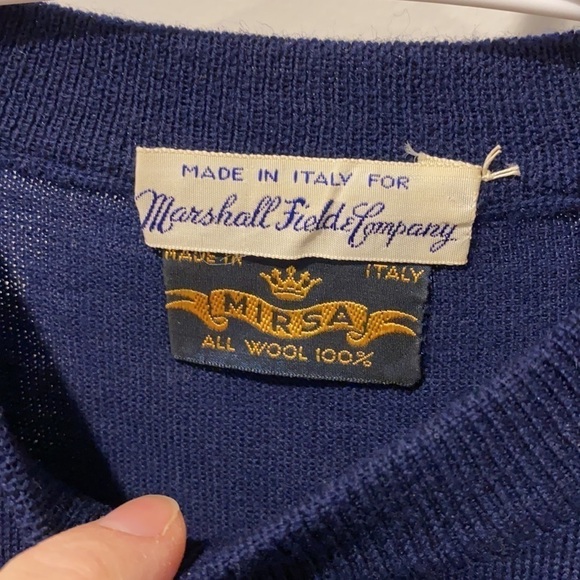 Marshal Field Vintage Italian Wool Sweater - Picture 2 of 9